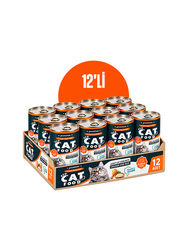 12'li Eco Tavuk Etli – Yaş Mama – 400 GR