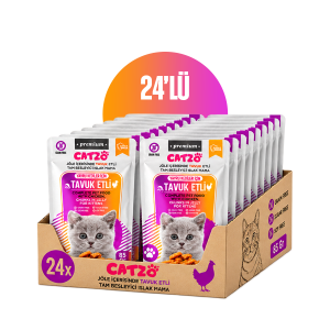 24'lü Yavru Kedi Yaş Mama - Tavuk Etli - 85GR