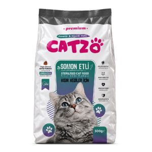 Kısır Kedi Maması- Somon Etli - 500 GR