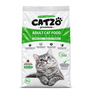 Kedi Maması – Kuzu Etli Pirinçli – 1 kg
